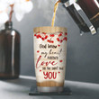 Sweet Personalized Bird Couple Stainless Steel Tumbler 20oz - God Sent Me You NUHN213