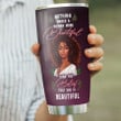 African Women Makeup Personalized THV1410004 Stainless Steel Tumbler