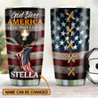 God Bless America Land That I Love - Unique Personalized Eagle Stainless Steel Tumbler 20oz HIA181