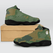 Army Style Basket Shoes Unique Design Black Sole For Men & Women