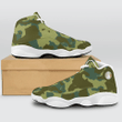 Military Style Indoor Basketball Shoes Unique Design White Sole