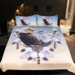 Three Eagles Feather Dreamcatcher Set Comforter Duvet Cover With Two Pillowcase Bedding Set