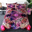 Watercolor Mandala Pattern Set Comforter Duvet Cover With Two Pillowcase Bedding Set