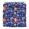 Swedish Animal Pattern Cool Design Comfortable Set Comforter Duvet Cover With Two Pillowcase Bedding Set