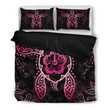 Turtle Hawaiian Purple Set Comforter Duvet Cover With Two Pillowcase Bedding Set