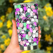 Funky Patterns In Candy - Travel Tumbler
