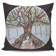 Akruti Artz Buddha Under Tree Pillow Cover