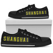 Airport Destinations Shanghai - Low Top Canvas Shoes
