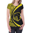 Hawaii Polynesian T-Shirt - Circle Style Yellow - Ah - J1