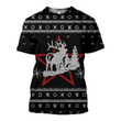 3D All Over Printed Deer Christmas Shirts