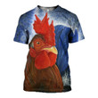 3D All Over Printed Chickens Art Shirts