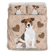 I Love Jack Russell Terriers Bedding Set For Lovers Of Jack Russells