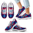 Fire Colors And Blue Turquoise Kid'S Sneakers