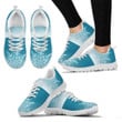 White Christmas Icy Flakes Women'S Sneakers