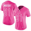 Nike 49Ers #31 Raheem Mostert Pink Women's Stitched Nfl Limited Rush Fashion Jersey Nfl- Women's