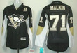 Pittsburgh Penguins #71 Evgeni Malkin Black Womens Jersey Nhl- Women's