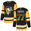 Men's Pittsburgh Penguins #77 Paul Coffey Black Drift Fashion Adidas Jersey Nhl