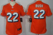 Nike Miami Dolphins #22 Reggie Bush Orange Limited Womens Jersey NFL- Women's