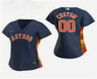 Personalize Jersey Women's Custom Houston Astros 2020 Navy Alternate Nike Jersey Mlb