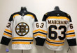 Adidas Boston Bruins #63 Brad Marchand White Road Stitched Nhl Jersey Nhl