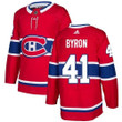 Adidas Canadiens #41 Paul Byron Red Home Authentic Stitched Nhl Jersey Nhl