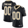 Personalize Jerseymen's Nike New Orleans Saints Black Customized Vapor Untouchable Player Limited Jersey Nfl