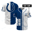 Personalize Baseball Jersey - Indianapolis Colts Personalized Baseball Jersey 495 - Baseball Jersey LF