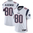 Men's New England Patriots #80 Gunner Olszewski Limited White Vapor Untouchable Jersey Nfl