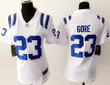 Women's Indianapolis Colts #23 Frank Gore Nike White Game Womens Jersey Nfl- Women's