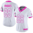 Nike Vikings #29 Xavier Rhodes White Pink Women's Stitched Nfl Limited Rush Fashion Jersey Nfl- Women's