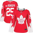 Adidas Toronto Maple Leafs #25 James Van Riemsdyk Red Team Canada Authentic Women's Stitched Nhl Jersey Nhl- Women's