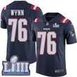#76 Limited Isaiah Wynn Navy Blue Nike Nfl Youth Jersey New England Patriots Rush Vapor Untouchable Super Bowl Liii Bound Nfl