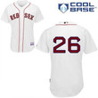 Men's Boston Red Sox #26 Brock Holt White Jersey Mlb