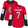 Women's Ottawa Senators #7 Brady Tkachuk Adidas Home Red Jersey Nhl- Women's