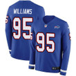 Nike Bills #95 Kyle Williams Royal Blue Team Color Men's Stitched Nfl Limited Therma Long Sleeve Jersey Nfl