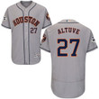 Men's Houston Astros #27 Jose Altuve Grey Flexbase Collection 2017 World Series Bound Stitched Mlb Jersey Mlb