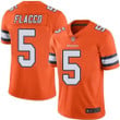Nike Denver Broncos 5 Joe Flacco Orange Color Rush Limited Jersey Nfl