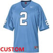 Personalize Jersey Custom Nike North Carolina Tar Heels (Unc)Replica Football Jersey - Carolina Blue Ncaa