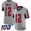 Nike Falcons #12 Mohamed Sanu Sr Silver Men's Stitched Nfl Limited Inverted Legend 100Th Season Jersey Nfl
