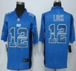 Indianapolis Colts #12 Andrew Luck Blue Strobe 2015 Nfl Nike Fashion Jersey Nfl