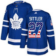 Adidas Maple Leafs #27 Darryl Sittler Blue Home Authentic Usa Flag Stitched Nhl Jersey Nhl