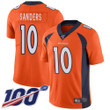 Nike Broncos #10 Emmanuel Sanders Orange Men's Stitched Nfl 100Th Season Vapor Limited Jersey Nfl
