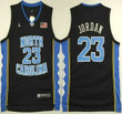 Men's North Carolina Tar Heels #23 Michael Jordan Black College Basketball Swingman Jersey Nba
