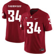 Washington State Cougars 34 Jalen Thompson Red College Football Jersey Ncaa