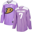 Adidas Ducks #7 Andrew Cogliano Purple Fights Cancer Stitched Nhl Jersey Nhl