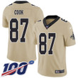 Nike Saints #87 Jared Cook Gold Men's Stitched Nfl Limited Inverted Legend 100Th Season Jersey Nfl