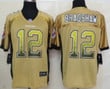 Nike Pittsburgh Steelers #12 Terry Bradshaw Drift Fashion Yellow Elite Jersey Nfl