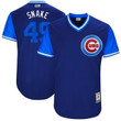 Men's Chicago Cubs Jake Arrieta Snake Majestic Royal 2017 Players Weekend Jersey Mlb