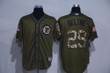Men's Texas Rangers #29 Adrian Beltre Green Salute To Service Cool Base Stitched Mlb Jersey Mlb