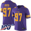 Nike Vikings #97 Everson Griffen Purple Men's Stitched Nfl Limited Rush 100Th Season Jersey Nfl